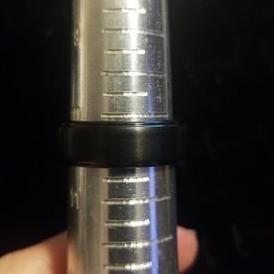 Mens tungsten Carbide black ring